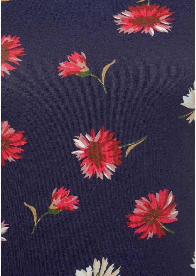 Beachtime Strandjurk met bloemenprint zomerjurk van elastisch katoen - Foto 2