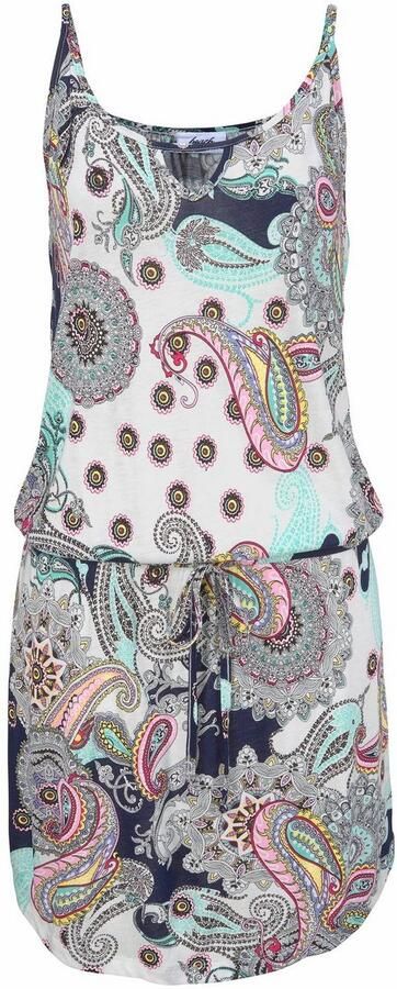 Beachtime Strandjurk met paisley motief in loose fit mini jurk zomerjurk - Foto 5