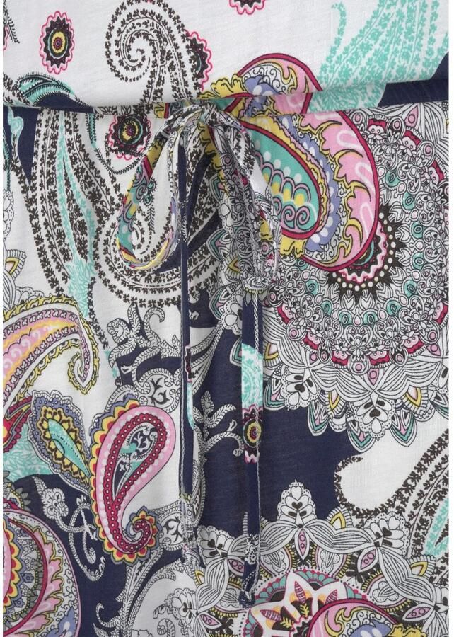 Beachtime Strandjurk met paisley motief in loose fit mini jurk zomerjurk - Foto 2