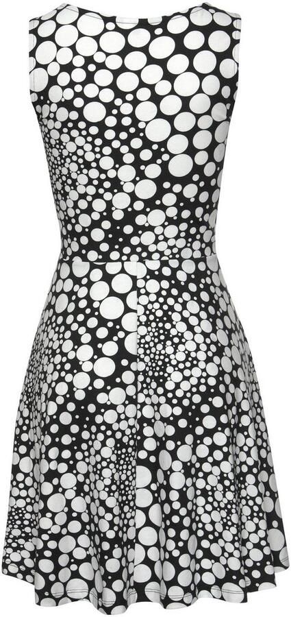 Beachtime Strandjurk met stippenprint zomerjurk van elastische katoen - Foto 3