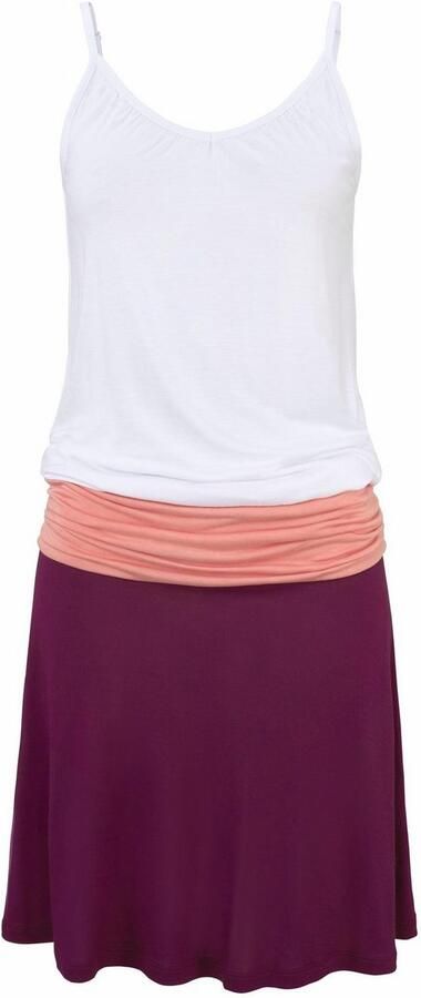 Beachtime Strandjurk van viscose-jersey met verstelbare bandjes korte zomerjurk - Foto 4