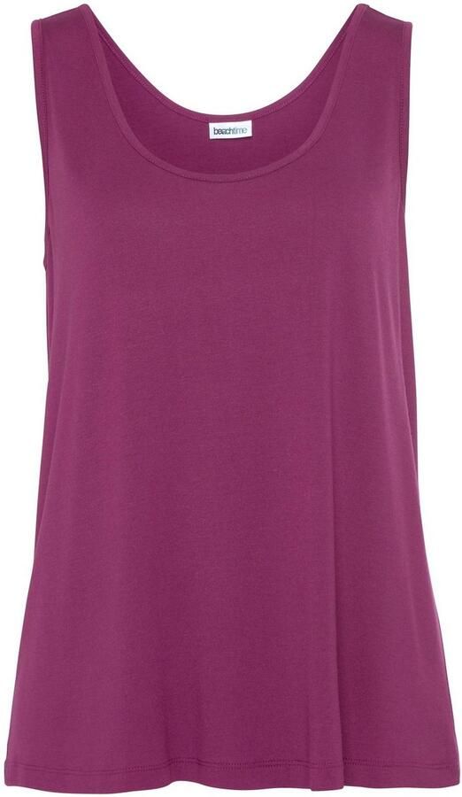 Beachtime Tanktop van viscose losse pasvorm basis (Set van 2) - Foto 6