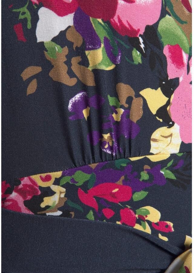 Beachtime Zomerjurk met puntige zoom en strik in de taille jersey jurk strandjurk