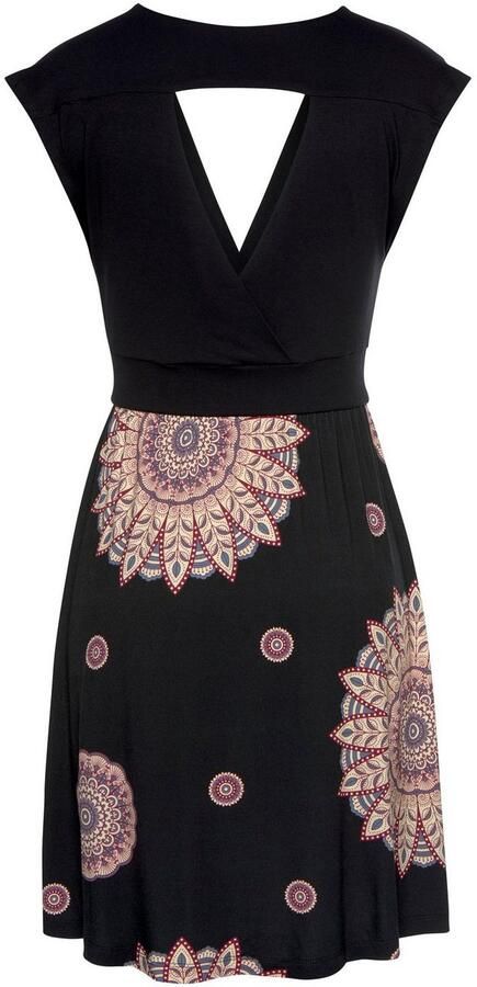 Beachtime Zomerjurk met uitsnede aan de achterkant jersey jurk in wikkeloptiek strandjurk - Foto 6