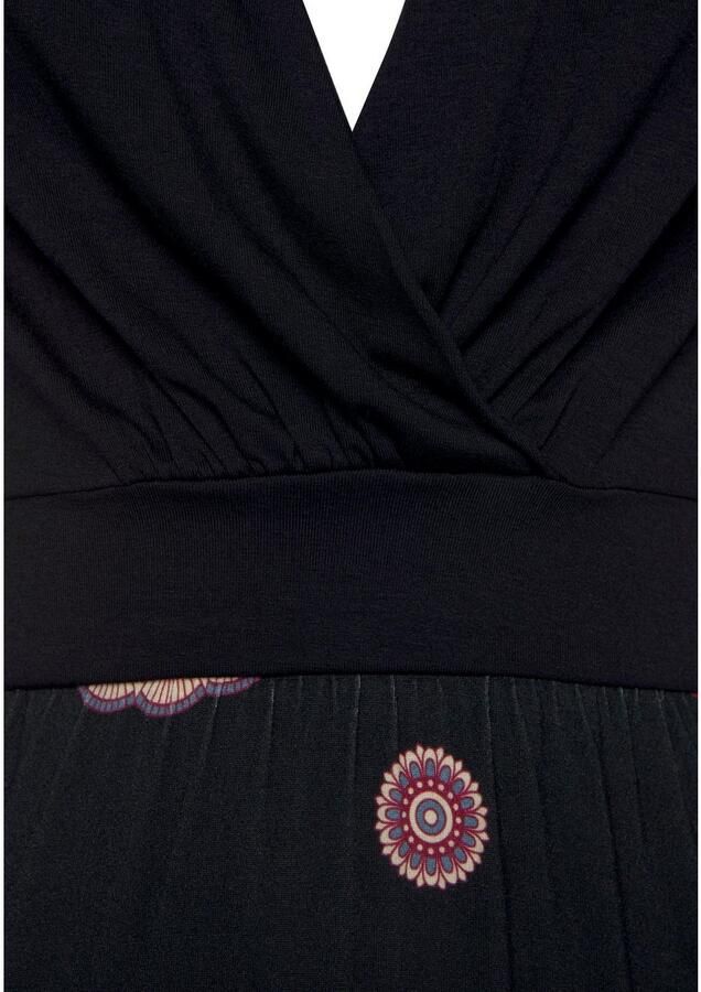 Beachtime Zomerjurk met uitsnede aan de achterkant jersey jurk in wikkeloptiek strandjurk - Foto 3