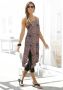 Beachtime Lange top met alloverprint en split zomerjurk strandjurk (set Met legging) - Thumbnail 1