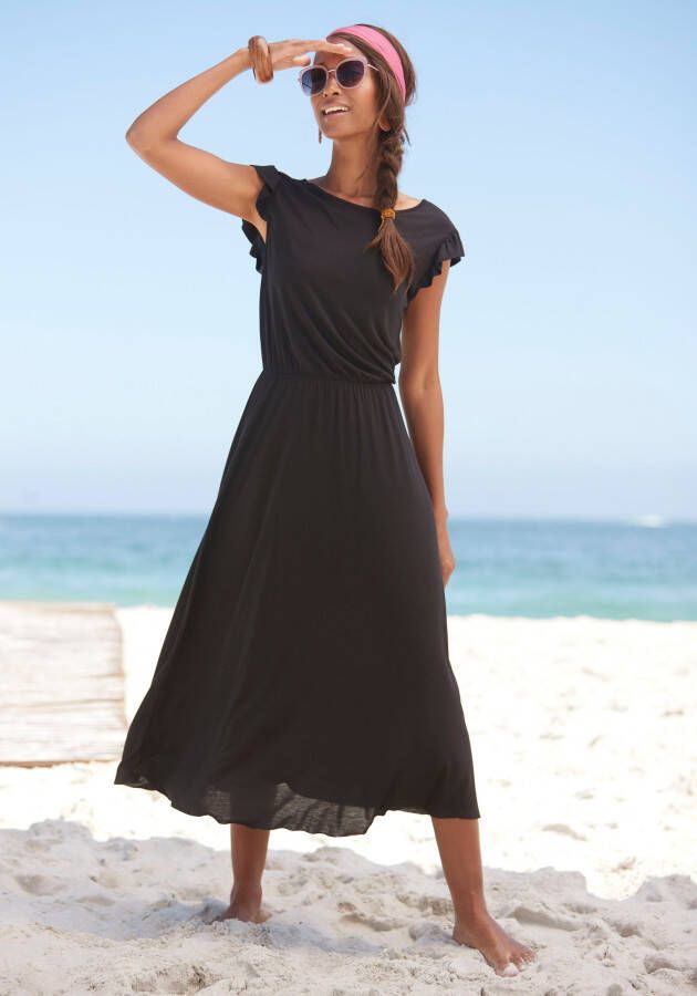 Beachtime Midi-jurk van viscose-jersey