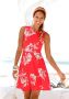Beachtime Strandjurk met bloemenprint mini jurk katoenen zomerjurk - Thumbnail 1