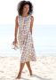 Beachtime Zomerjurk met bloemenprint midi jurk van jersey stof strandjurk - Thumbnail 1