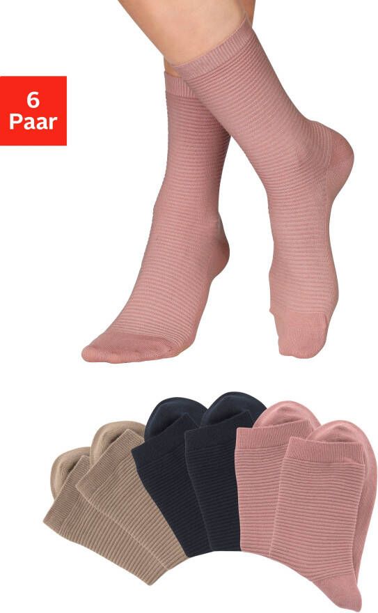 Bench. Basic sokken met ribstructuur (6 paar)