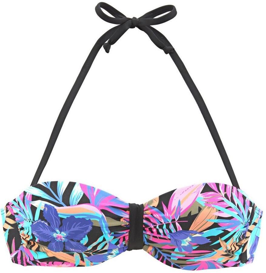 Bench. Bandeau-bikinitop Pitch met kleurrijke print