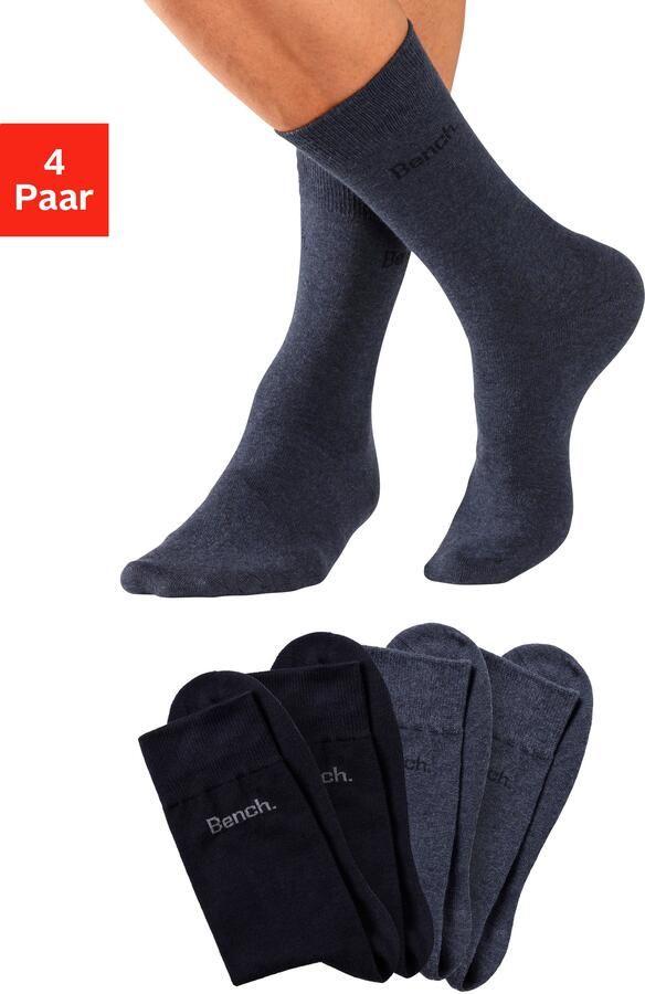 Bench. Basic sokken in prettig zachte merkkwaliteit (set 4 paar) - Foto 7