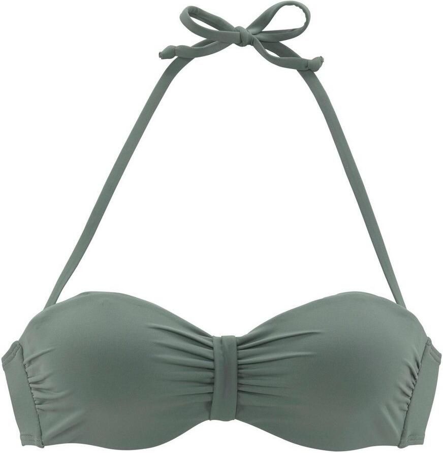 Bench. Beugelbikinitop in bandeaumodel in uni-stijl