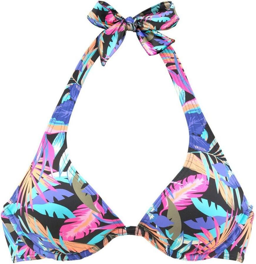 Bench. Bikinitop met beugels Pitch met tropisch design - Foto 2