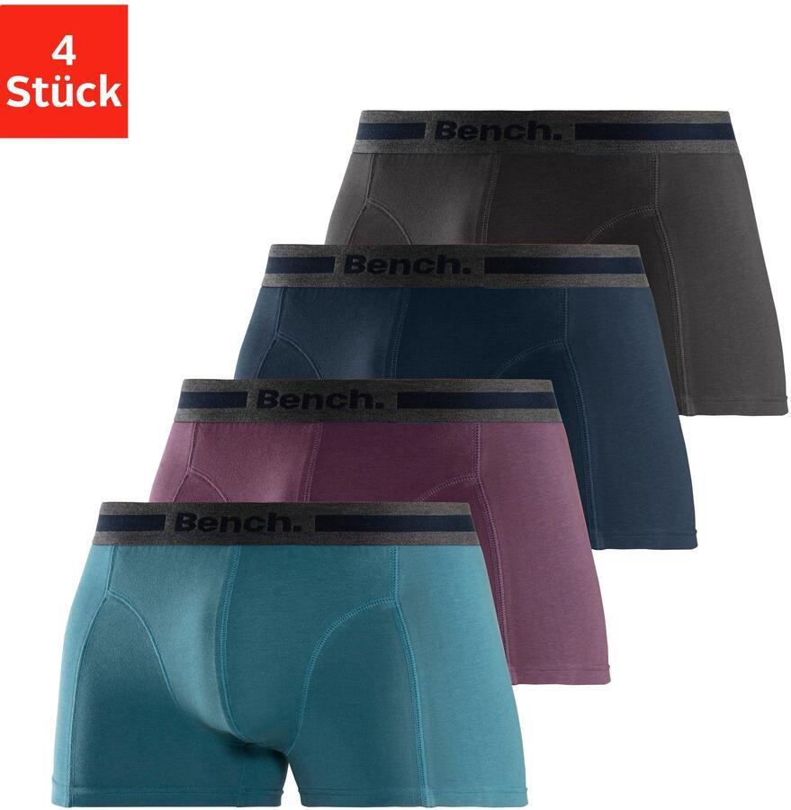 Bench. Boxershort voor heren Onderbroeken met overlocknaden aan de voorkant (set 4 stuks) - Foto 6