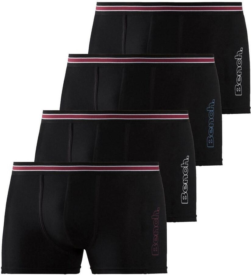 Bench. Boxershort voor heren Onderbroeken met zijdelingse logo-opdruk (set 4 stuks)