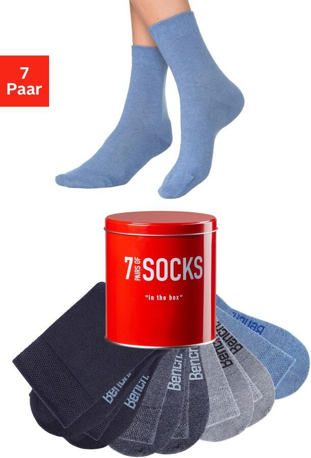 Bench. Business-sokken in een praktisch blikje (blik 7 paar) - Foto 6