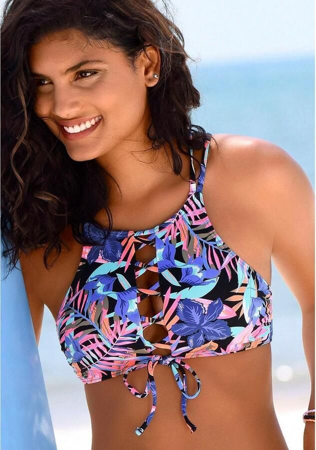 Bench. Bustierbikinitop Pitch met veelkleurige print - Foto 5