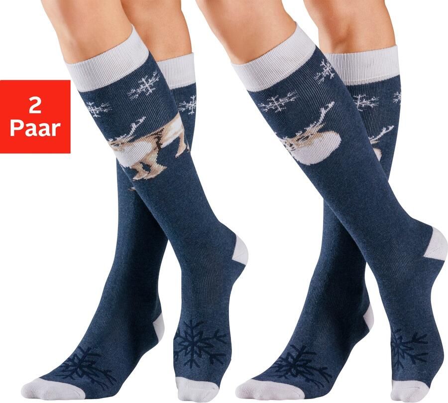 Bench. Kniekousen met rendiermotieven (set 2 paar) - Foto 9