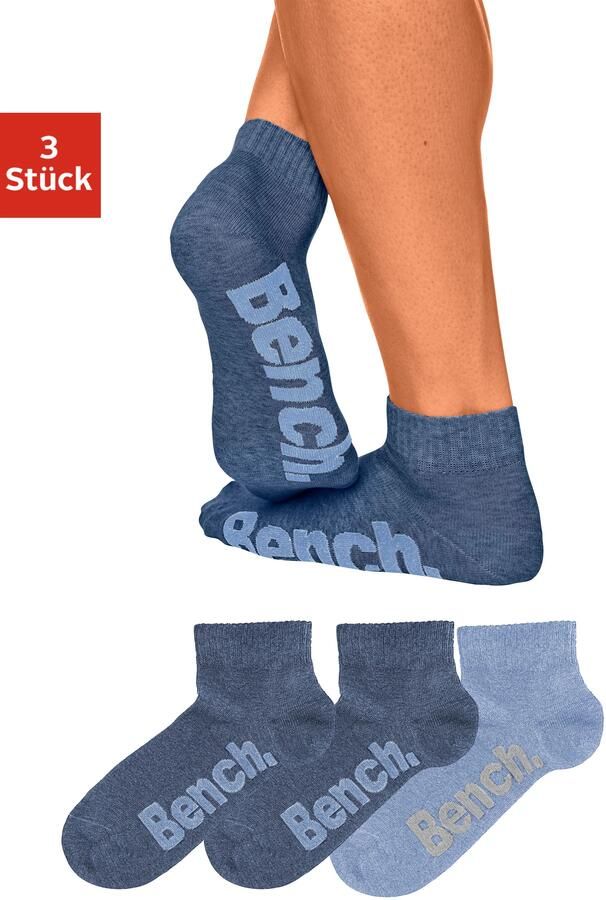 Bench. Korte sokken met comfortabele ribboorden (set 3 paar) - Foto 5