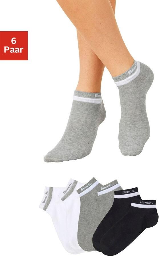 Bench. Korte sokken met dubbele boord (set 6 paar) - Foto 7