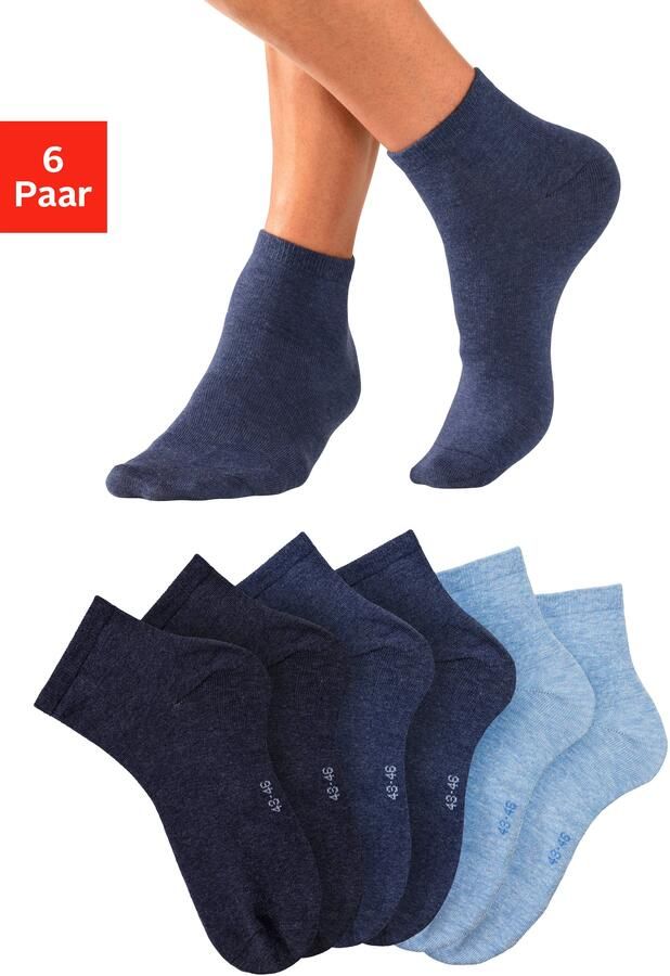 Bench. Korte sokken met ingebreid logo in boord (set 6 paar) - Foto 7