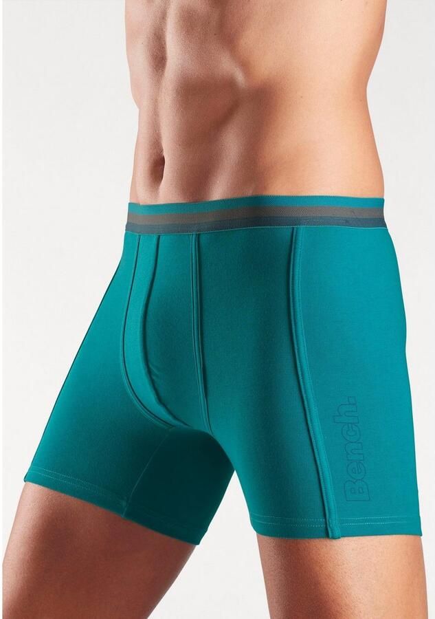 Bench. Lange boxershort Onderbroeken met elastische tailleband en logo-opdruk op het been (3 stuks) - Foto 4