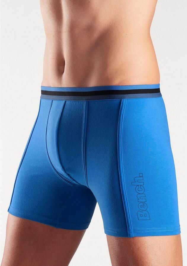 Bench. Lange boxershort Onderbroeken met elastische tailleband en logo-opdruk op het been (3 stuks) - Foto 4
