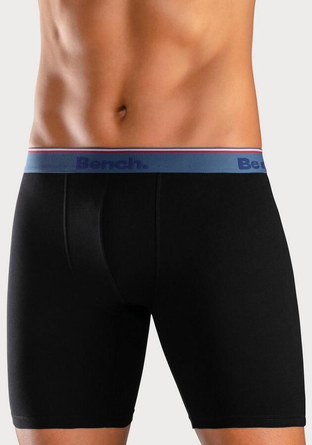 Bench. Lange boxershort Onderbroeken met smalle strepen in de logo-geweven tailleband (set 4 stuks) - Foto 3