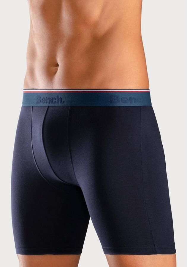 Bench. Lange boxershort Onderbroeken met smalle strepen in de logo-geweven tailleband (set 4 stuks) - Foto 3