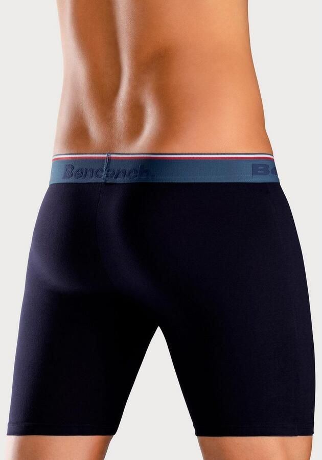 Bench. Lange boxershort Onderbroeken met smalle strepen in de logo-geweven tailleband (set 4 stuks) - Foto 4