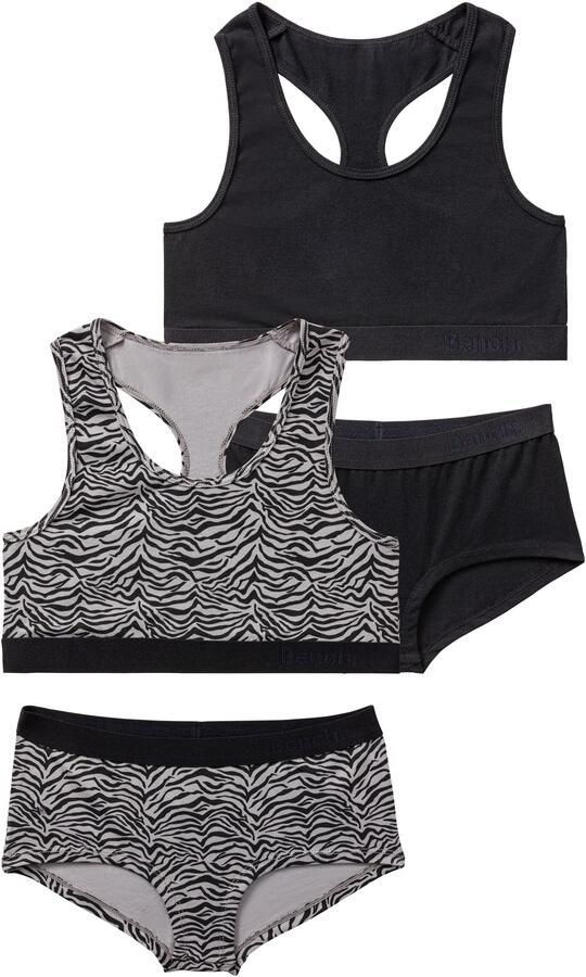 Bench. Set: Bustier in ton-sur-ton zebramotief (4-delig Met hipster) - Foto 4