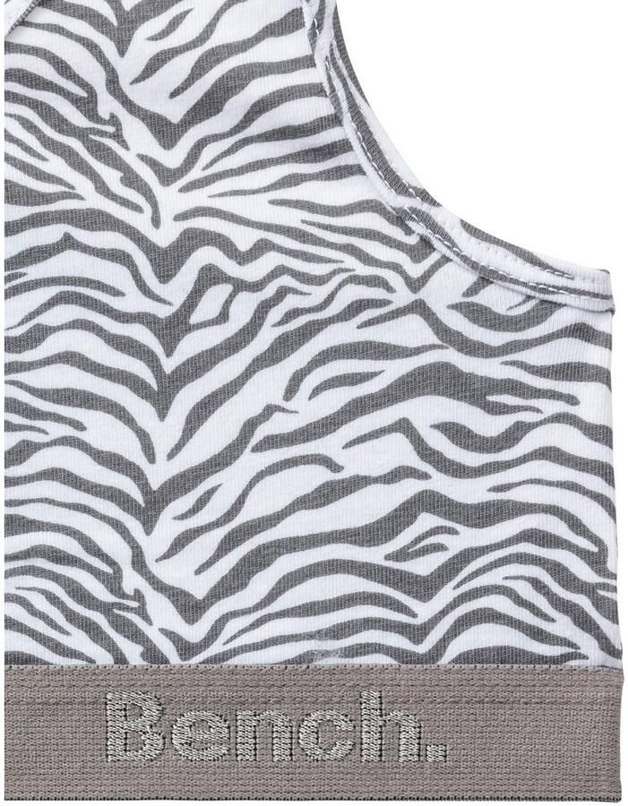 Bench. Set: Bustier in ton-sur-ton zebramotief (4-delig Met hipster)