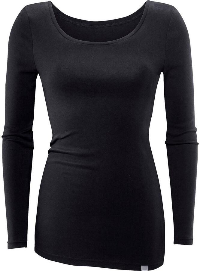 Bench. Shirt met lange mouwen Van fijne ribstof in een zachte katoenkwaliteit (2-delig Set van 2)