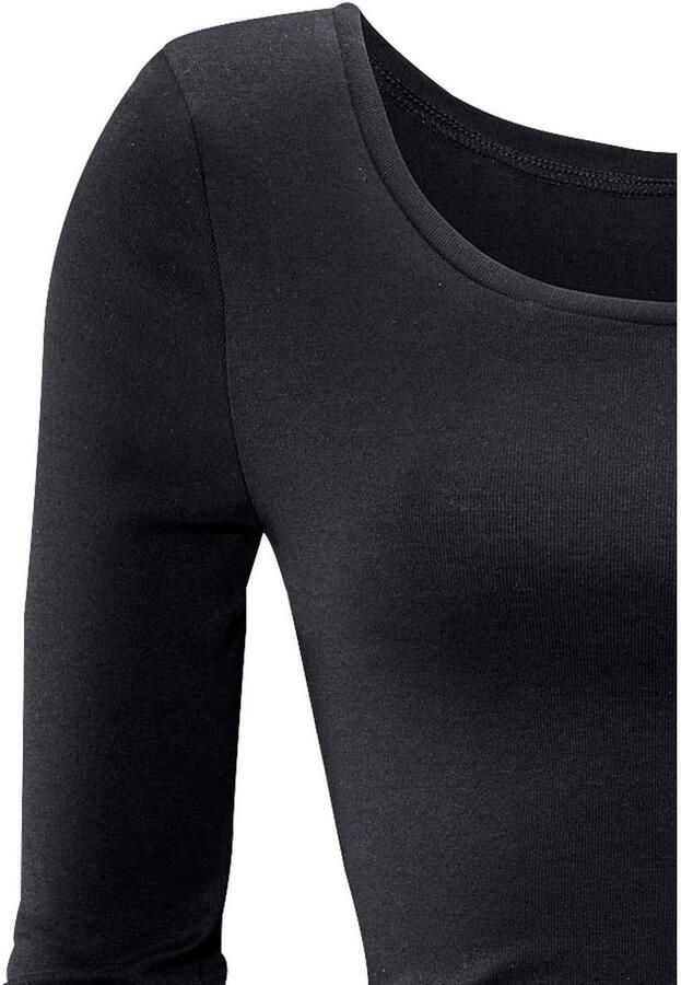 Bench. Shirt met lange mouwen Van fijne ribstof in een zachte katoenkwaliteit (2-delig Set van 2) - Foto 5