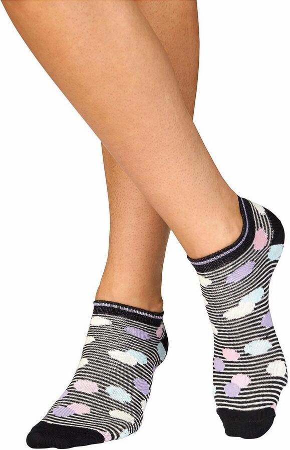 Bench. Sneakersokken gestreept en gestippeld (set 5 paar) - Foto 3