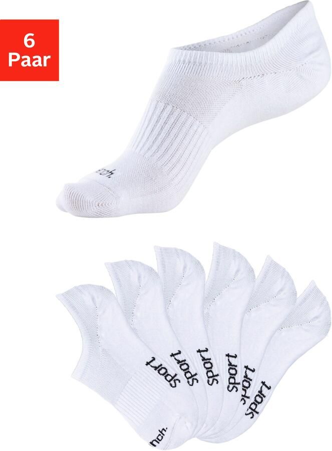 Bench. Sneakersokken Invisible niet zichtbaar in sneakers (set 6 paar) - Foto 7