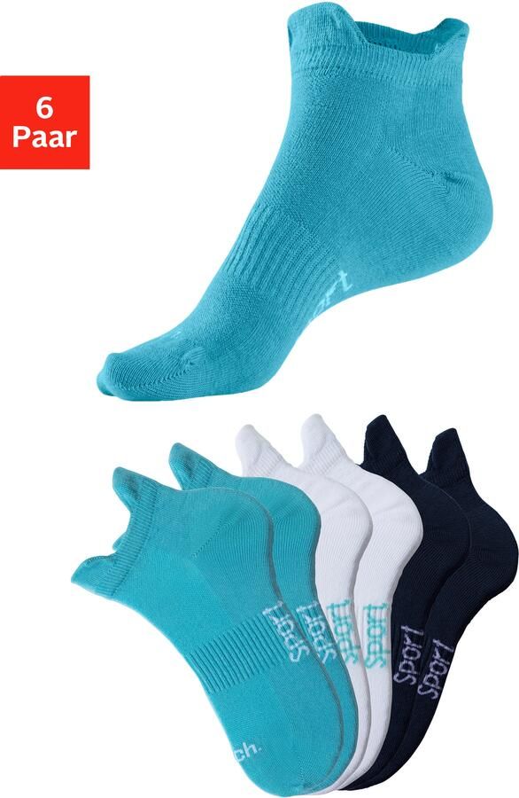 Bench. Sneakersokken met fijne mesh constructie en middenvoetrubber (set 6 paar) - Foto 10