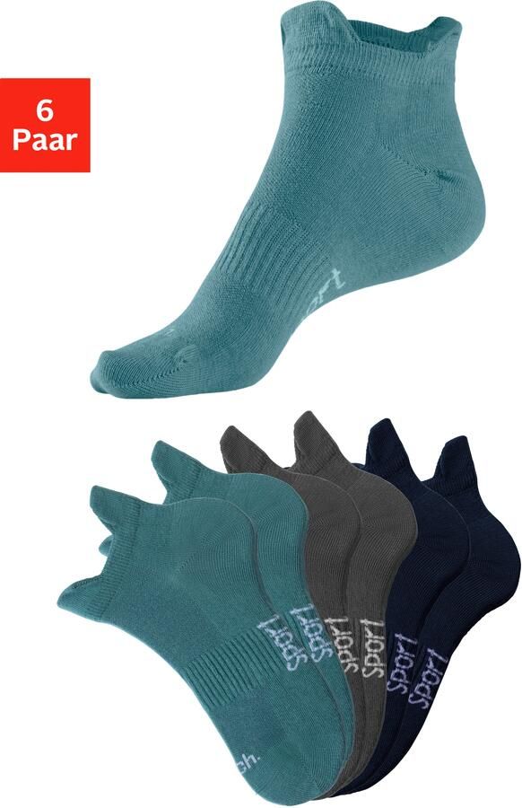 Bench. Sneakersokken met fijne mesh constructie en middenvoetrubber (set 6 paar) - Foto 8