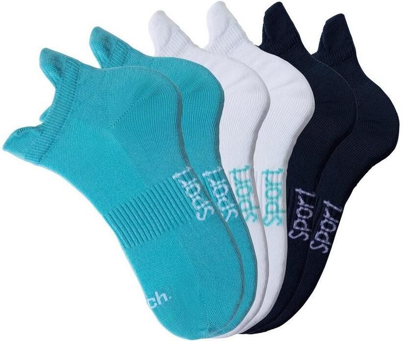 Bench. Sneakersokken met fijne mesh constructie en middenvoetrubber (set 6 paar) - Foto 6