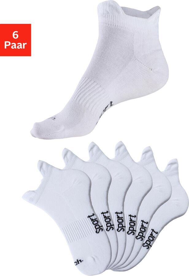 Bench. Sneakersokken met fijne mesh constructie en middenvoetrubber (set 6 paar) - Foto 9