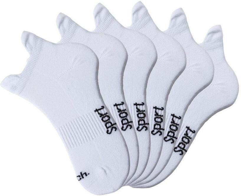 Bench. Sneakersokken met fijne mesh constructie en middenvoetrubber (set 6 paar) - Foto 8