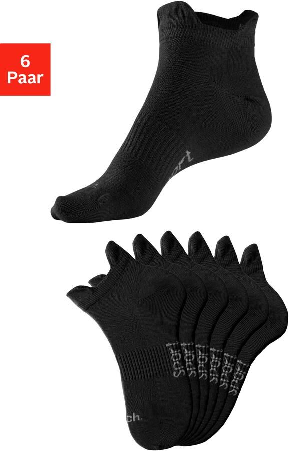 Bench. Sneakersokken met fijne mesh constructie en middenvoetrubber (set 6 paar) - Foto 8