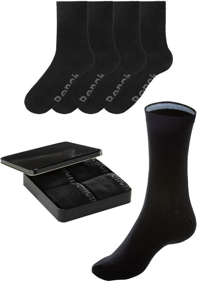 Bench. Sokken met kleurrijke binnenboorden gesorteerd in een luxe geschenkdoos (blik 4 paar) - Foto 6