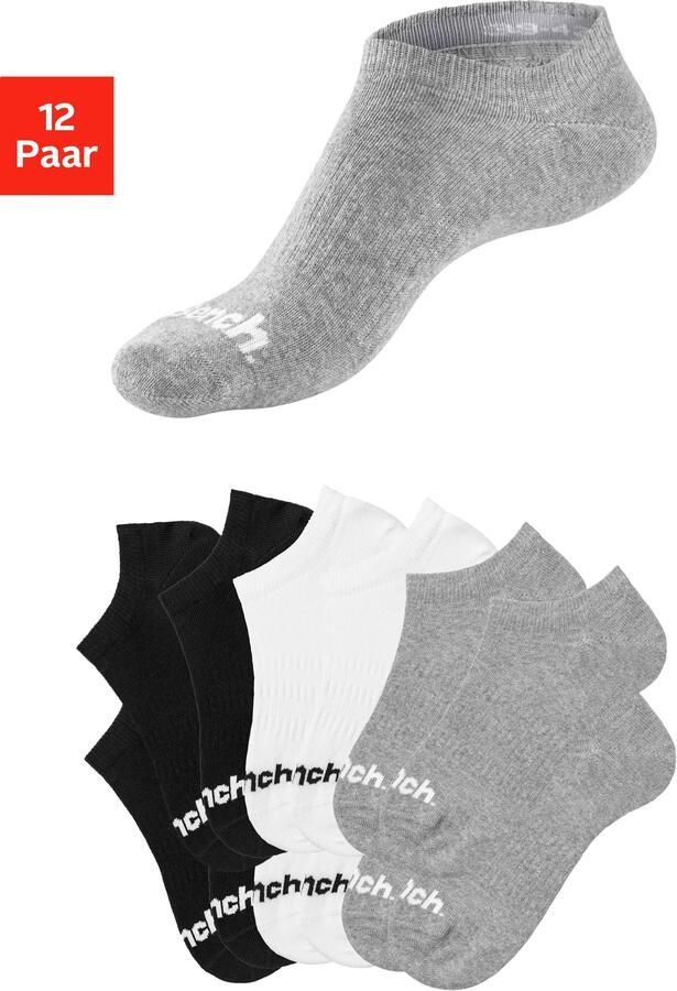 Bench. Sportsokken Sneakersokken verdwijnen in de schoen (set 12 paar) - Foto 10