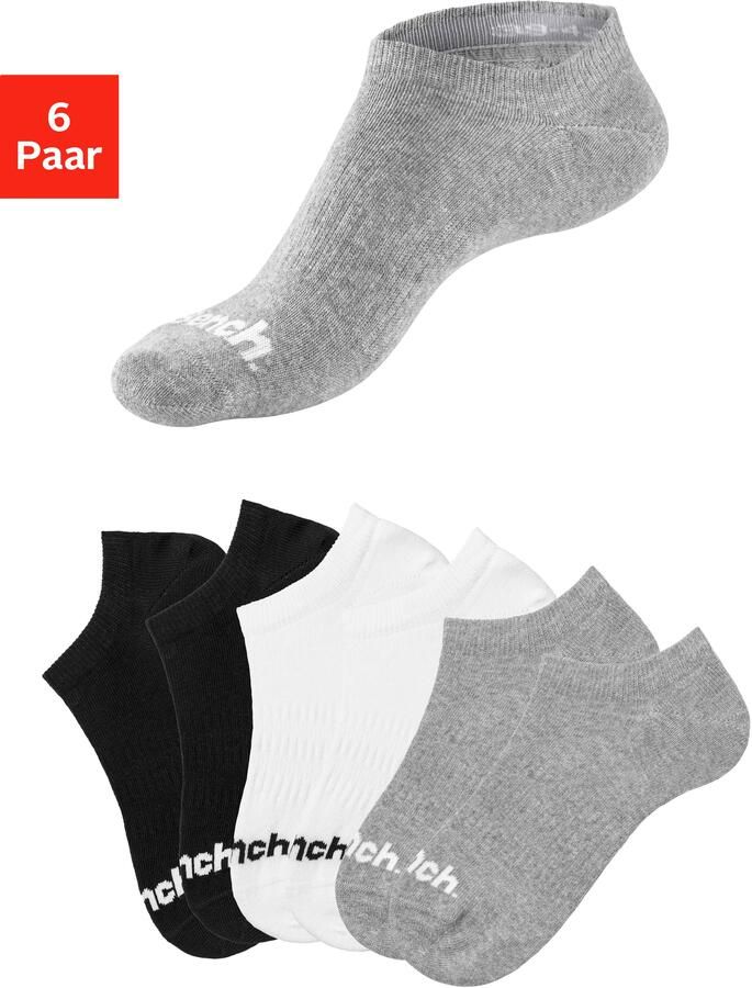 Bench. Sportsokken Sneakersokken verdwijnen in de schoen (set 6 paar) - Foto 10