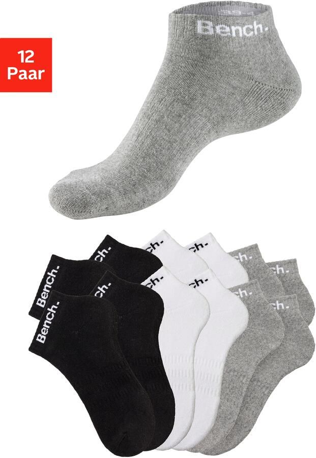 Bench. Sportsokken Tennis korte sokken met badstof halve voet (set 12 paar) - Foto 11