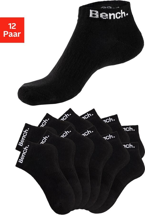 Bench. Sportsokken Tennis korte sokken met badstof halve voet (set 12 paar) - Foto 8