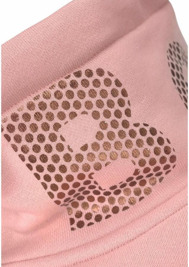 Bench. Sweatvest met glansprint op de staande kraag loungepak