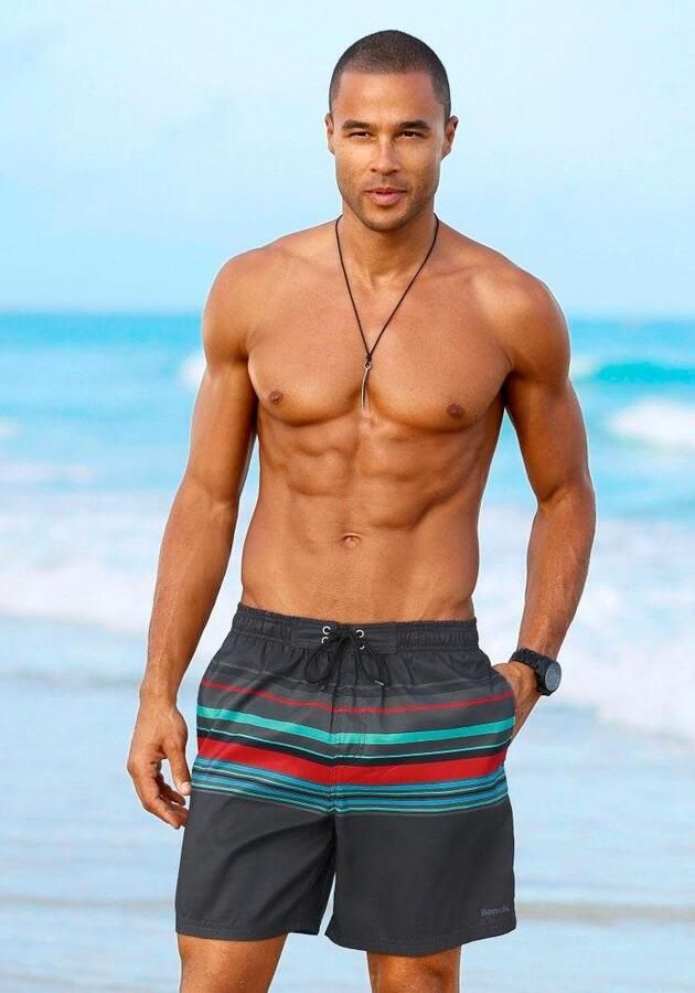 Bench. Zwemshort met contrastkleurige strepen - Foto 4